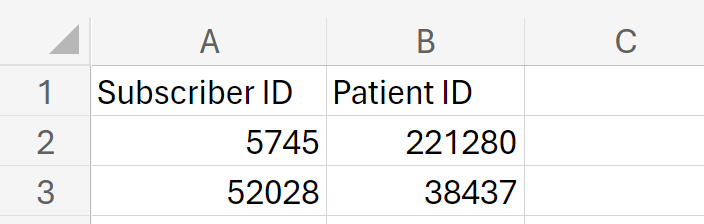 Upload a custom patient group via CSV in Location Hub