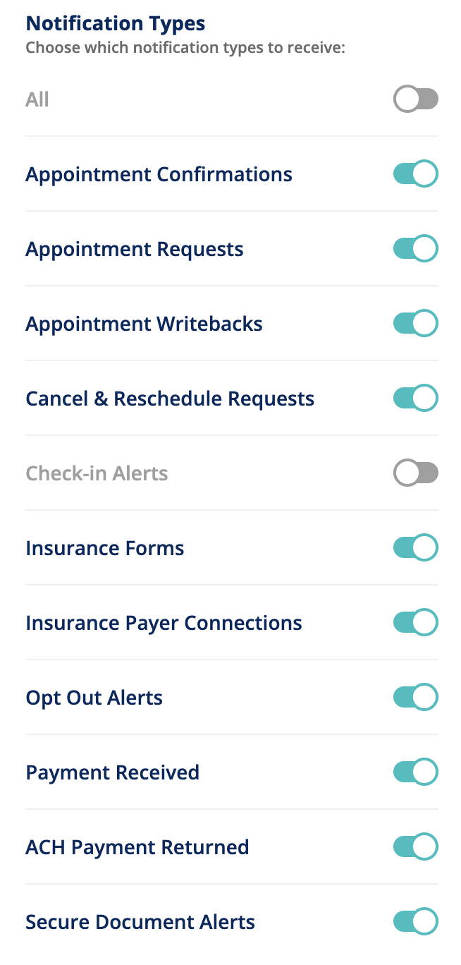 Manage settings for Notification Center